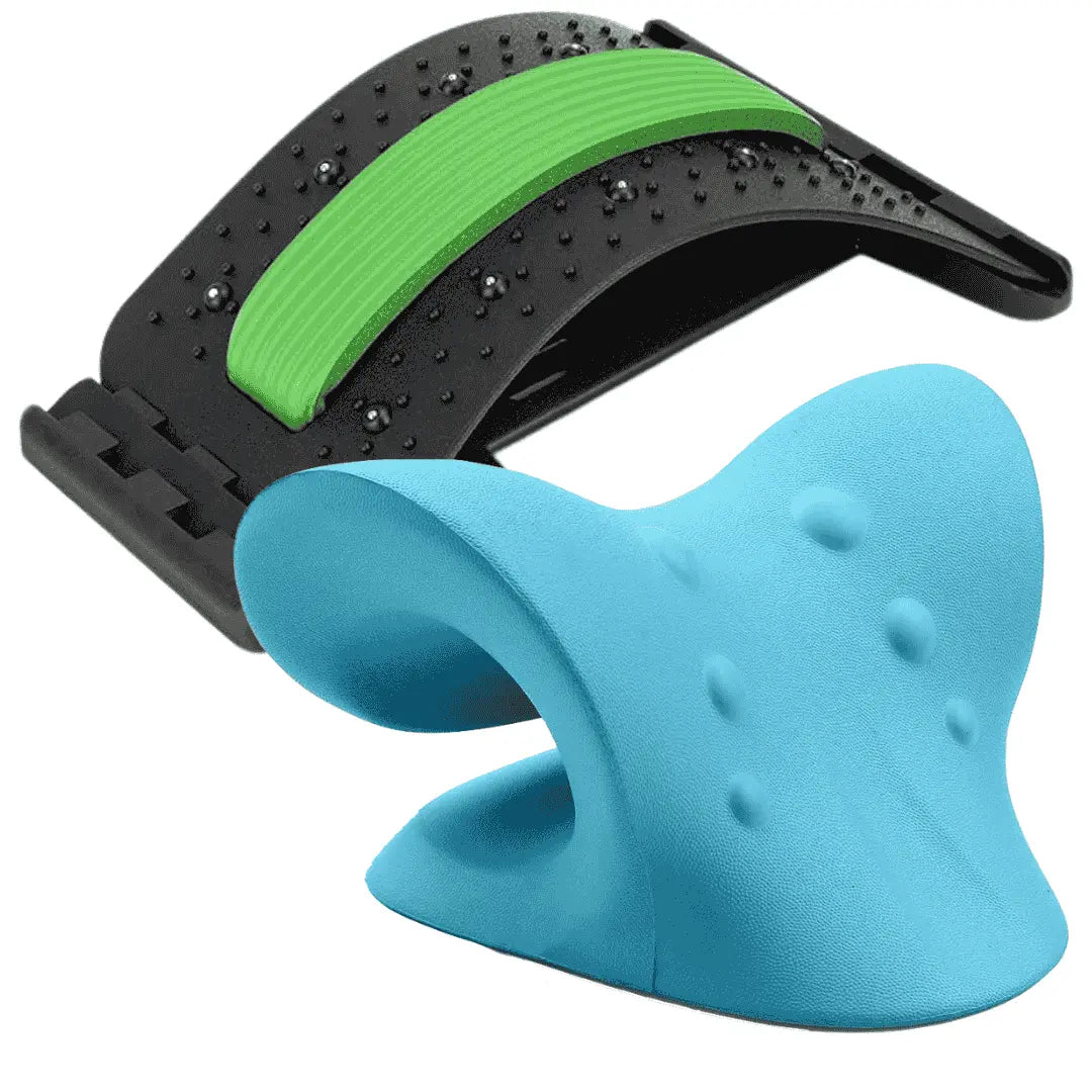 Nyaknyújtó és Pihentető Párna + Ortopéd Gerinc és Hátnyújtó Deréktámasz