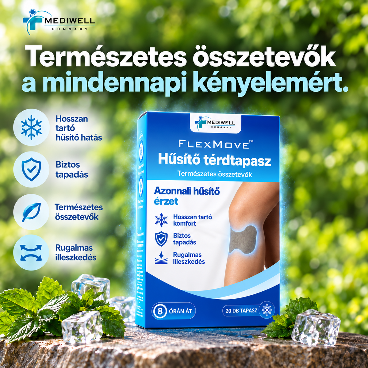 FlexMove™ Hűsítő térdtapasz