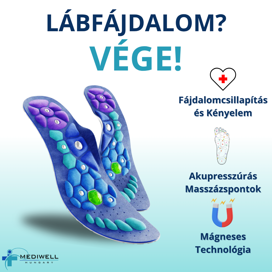 Mediwell MassagWalk™ Mágneses Akkupresszúrás Talpbetét