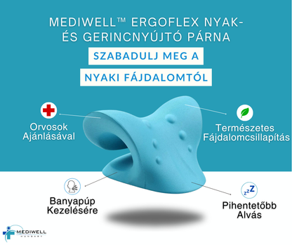 Mediwell ErgoFlex™ Nyak- és Gerincnyújtó Tartásjavító Párna