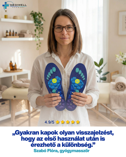 Mediwell MassagWalk™ Mágneses Akkupresszúrás Talpbetét