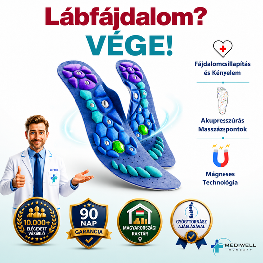 Mediwell MassageWalk™ Mágneses Akupresszúrás Talpbetét