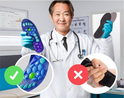 Mediwell MassagWalk™ Mágneses Akkupresszúrás Talpbetét