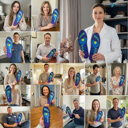 Mediwell MassagWalk™ Mágneses Akkupresszúrás Talpbetét